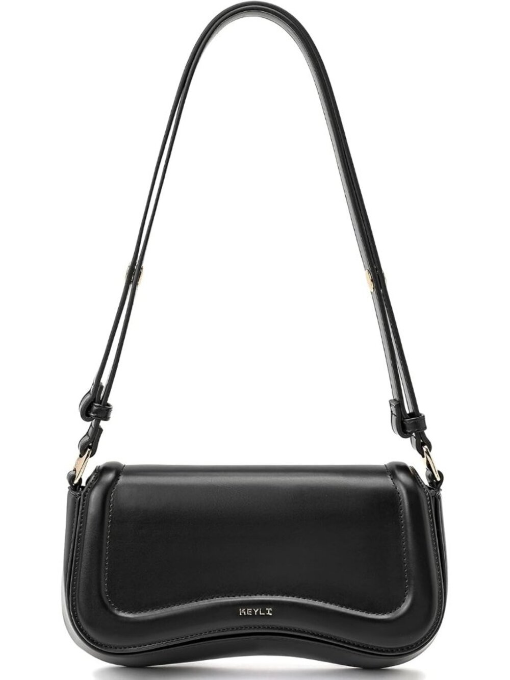 Women's Black Cross-body Purse Waterproof Leather Small Clutch Shoulder Bag